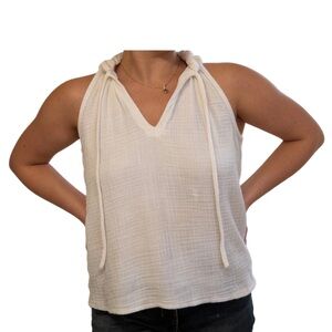 Joie Cream Sleeveless Tank Top
